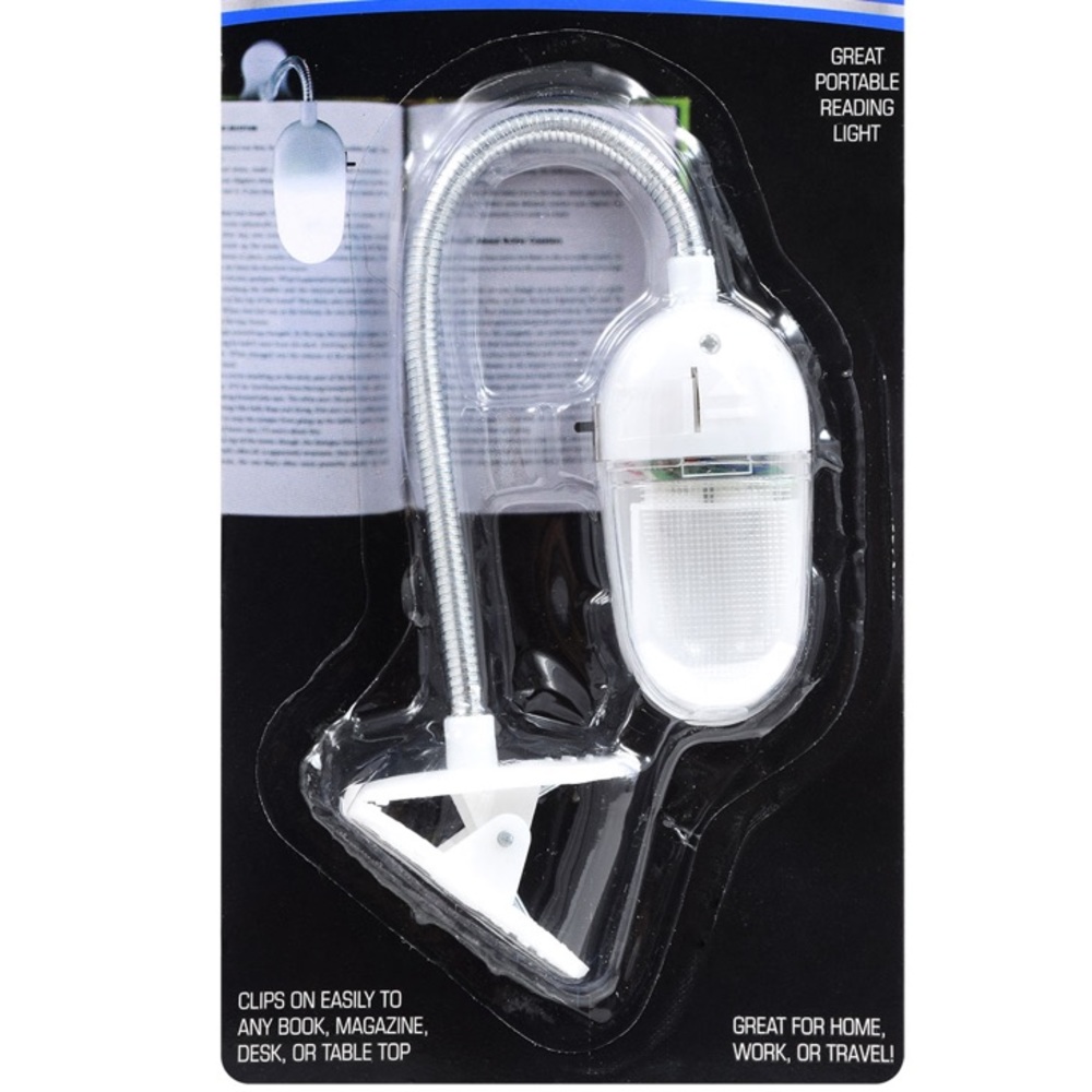 Book Light - white LED clip on adjustable - Picture 3 of 3